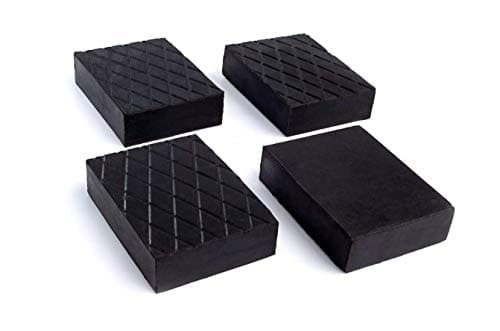 Image of PRIME DEALS 4 Pieces Ramp Rubber Blocks - Universal Scissor Car Lift Pads 120x80x60 mm Jacking Beam Rubber Support Block Universal, Rubber pads, Scissor Car Lift Pads, Rubber Block