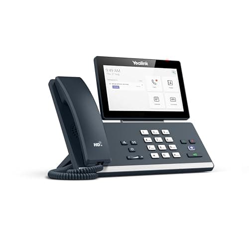 Image of Yealink MP58 IP Power over Ethernet, Smart Corded Business Desk Phone with Optimal HD Audio and 7 inch (1024 x 600 Pixel) Capacitive LCD Adjustable Touch Screen (Microsoft Teams Edition) - Black