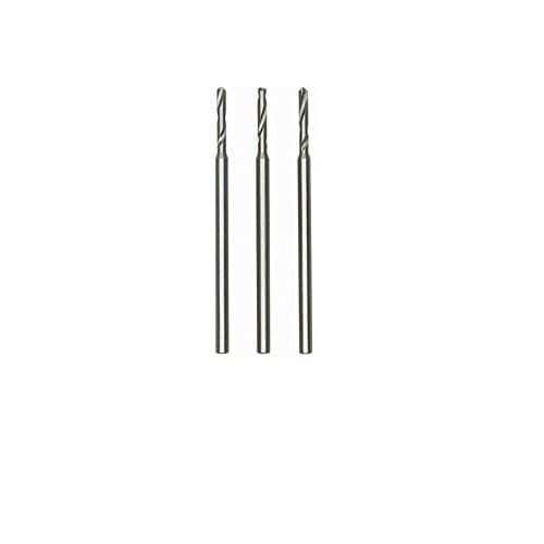 Image of Proxxon 28858 1.6mm Tungsten Vanadium Micro Twist Drill Bits, 3-Piece, Silver