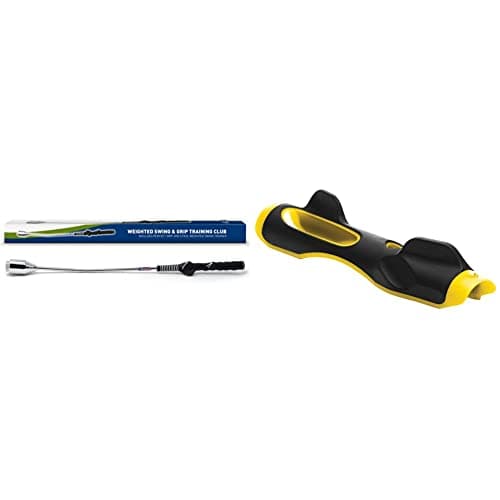 Image of PGA Tour - Swing Weight & Training Grip Club & SKLZ Unisex SKLZ Golf Grip Trainer Black, Black, One Size UK
