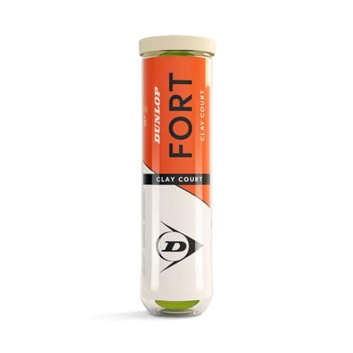 Image of DUNLOP tennis ball Fort Clay Court - The professional on the clay court (4 balls), Yellow