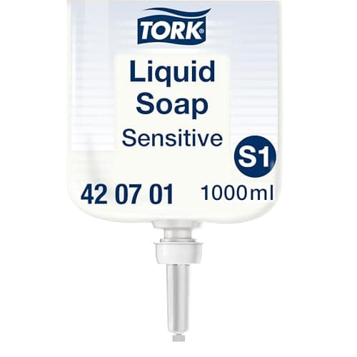 Image of Tork Sensitive Liquid Soap S1, Dermatologically Tested, 1 x 1000ml, 420701