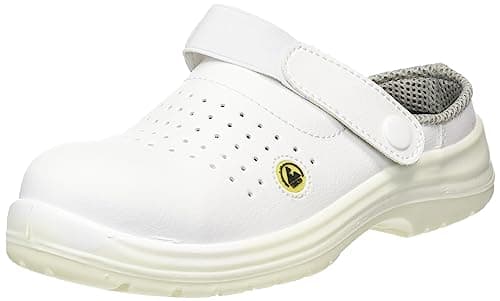 Image of Portwest Portwest Compositelite ESD Perforated Safety Clog SB AE, Size: 38, Colour: White, FC03WHR38