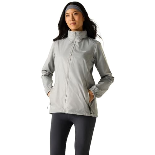 Image of Regatta Womens Corinne IV Waterproof Soft Shell Jacket Pack-Away Hiking Walking Coat 16 Washed Denim