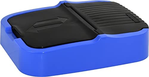 Image of Sterling Ventures Heidrun 60L Plastic Indoor Recycling Bin with Double Swing Lid Top Colour Coded (Blue Lid Only)