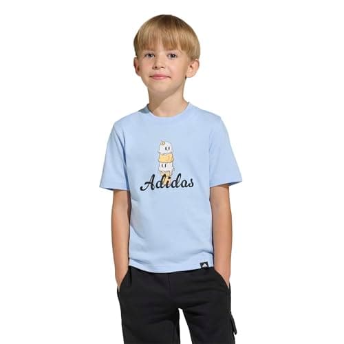 Image of adidas Unisex Kids Food Pack Graphic T-Shirt Kids, Glow Blue, 2-3 Years