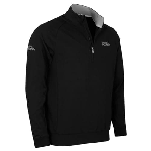 Image of Oscar Jacobson Mens Trent Tour Sweater - Black - L