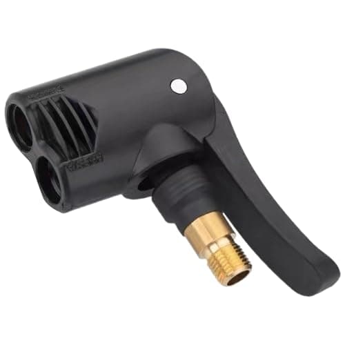 Image of UEKPDM Dual Head Bike Track Pump - Tyre Air Pump with Valve Adapter & Multi-use Connector Head - Bike Replacement Accessories
