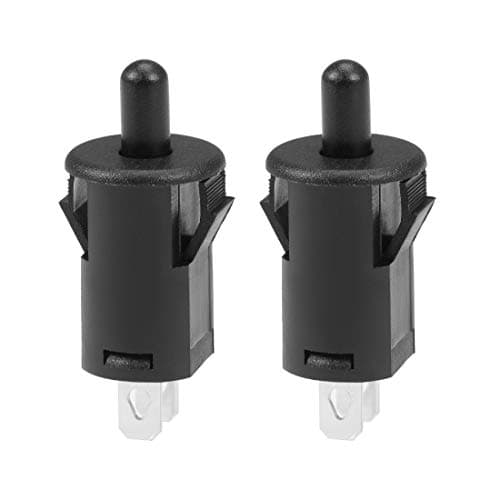 Image of sourcing map Refrigerator Door Light Switch 10mm Momentary Fridge Switch Normally Open PB35 AC 250V 3A Black 2pcs