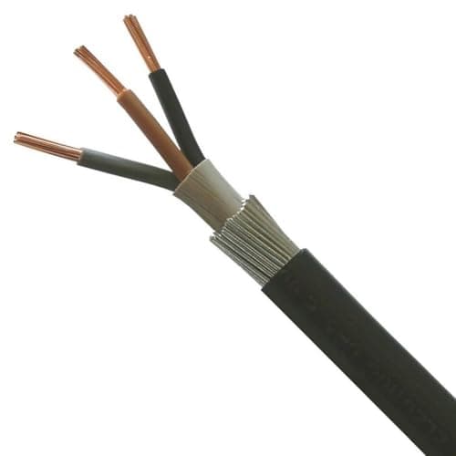 Image of All Lengths SWA Steel Wire Armoured 1.5mm 3 Core Cable Outdoor Cable 6943X (5m)