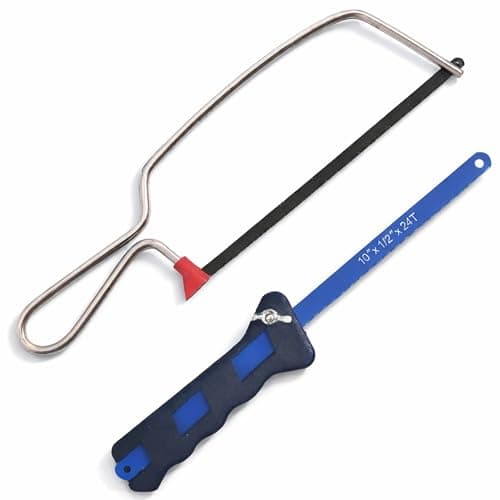 Image of Compact Mini Hacksaw & Junior Hack Saw Set – Simple Replacement – Standard Sizes – Fine Tooth Cutting Blade for Cutting Plastic & Wood, Perfect for DIY & Craft Projects (2pc Hacksaw Set)