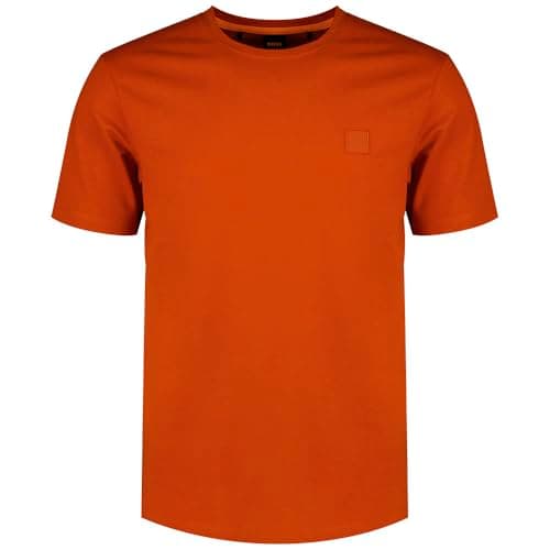 Image of BOSS Mens Regular Fit Tales T-Shirt Short Sleeve Lifestyle Orange L