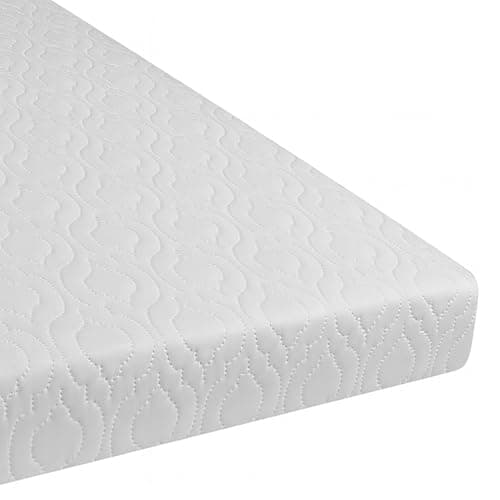 Image of Pinkfairy 160 x 80cm Extra Thick Breathable Baby Toddler Cot Bed Mattress - Comfortable Firm Foam, Hypoallergenic & Zipped Removable Washable Cover (160 x 80 x 7.5 CM)