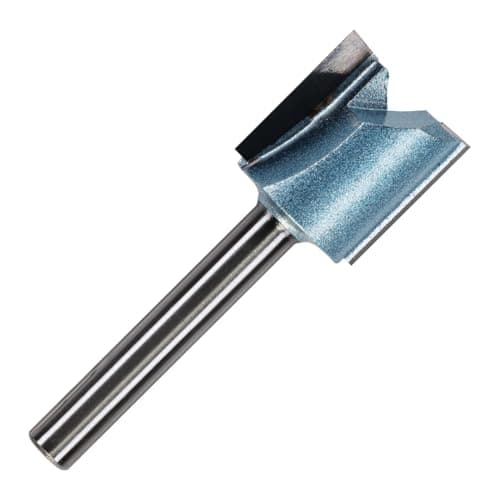 Image of Rennie Tools - 19mm (3/4") Cutting Diameter x 20mm Flute x 1/4" Shank TCT Tipped 2 Flute Straight Router Cutter Bit. Compatible With Makita Bosch Trend Katsu Dewalt Router Etc. 19mm Router Bit