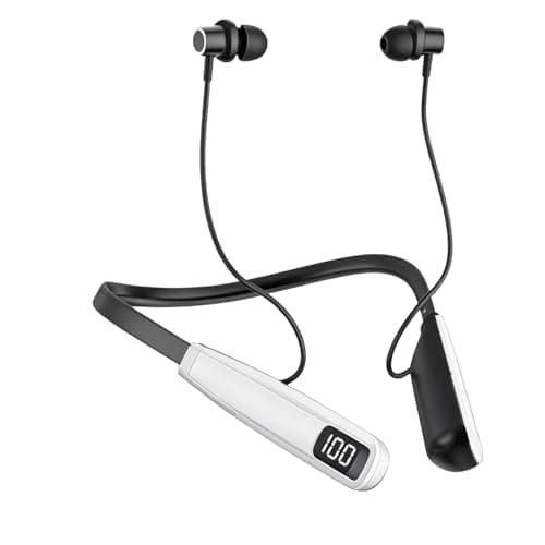 Image of Neckband Bluetooth 5.3 Wireless earphones with mic, Noise Reduction, Magnetic Sports Earbuds 100H Playtime, Lightweight In Ear Bluetooth Headphones IPX6 Waterproof for Running Gym Work Travel Sport