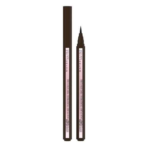 Image of Maybelline Hyper Easy Brush Tip Liquid Eye Liner, Long Lasting, Easy To Apply, Smudge Proof Formula 810 Pitch Brown