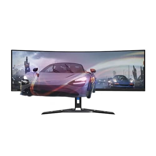 Image of Lenovo Legion R45w-30 Gaming Monitor, 44.5” 32:9 Curved, DualQHD Resolution, 170Hz Refresh, 1ms MPRT, AMD FreeSync Premium Pro, HDR400, KVM, USB-C, RJ45, Lift/Tilt/Swivel Stand, 450 nits, Black