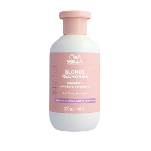 Image of Wella Professionals INVIGO BLONDE RECHARGE Shampoo - Colour Protection Purple Shampoo for Blonde Hair - With Vitamin E - 300ML