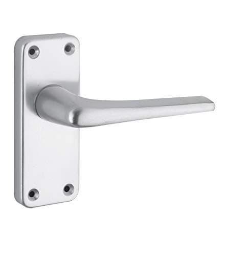 Image of ZCA22SA Contract Aluminium Lever On Latch Backplate SAA From The Door Handle Store