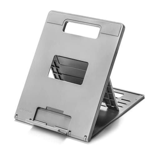 Image of Kensington SmartFit Easy Riser 2.0 Laptop stand for Home Office - Small adjustable laptop desk stand, Portable Laptop Holder (K50421EU), Grey