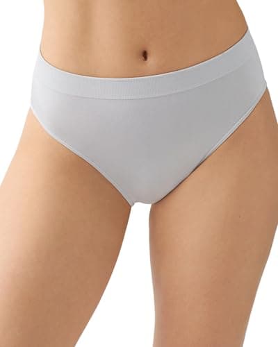 Image of Wacoal womens B-smooth Seamless Full Coverage Hi-cut Brief Panty, 834175, Micro Chip, M