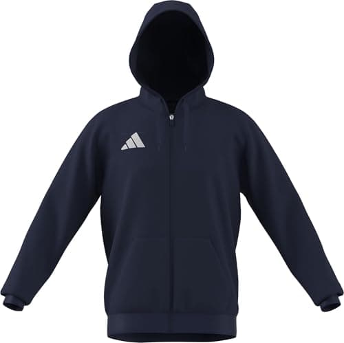 Image of adidas Men's Entrada26 Full Zip Hoodie, team navy blue 2/white, XL Tall