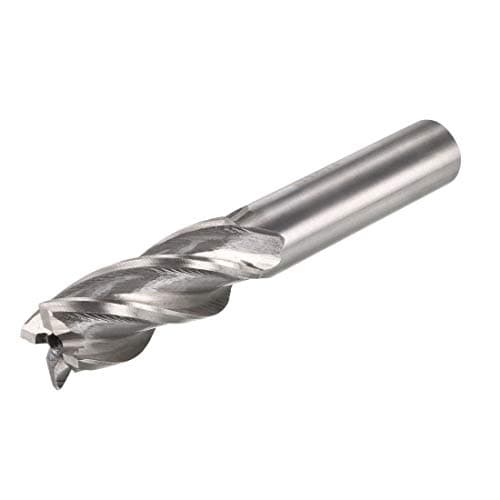 Image of Sourcingmap 14mm x 12mm x 26mm x 83mm 4 Flutes HSS-AL End Mill Milling Cutter Tool