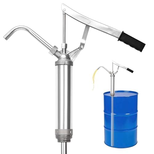 Image of ohbien Oil Barrel Pump, Telescopic Lever Action Barrel Pump Self Priming Rotary Hand Oil Pump Diesel Fuel Lever Barrel Drum Syphon Transfer Drum Pump Fits 15 to 55 Gallon Drums