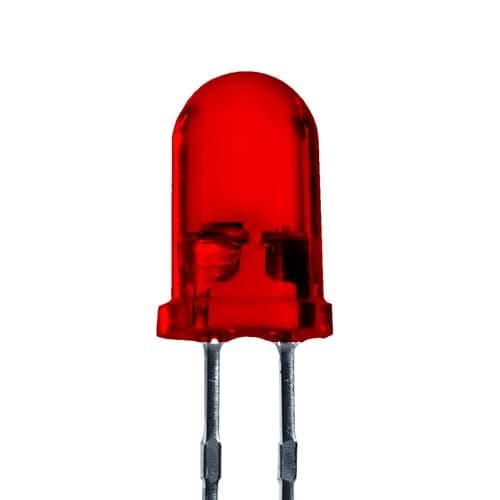 Image of Lumetheus LEDs 5 mm Colour red Extra Super Bright 3000 mcd 25 pieces 2-3 Volts 2 Pin Light Emitting LED Diode Diffused Lens