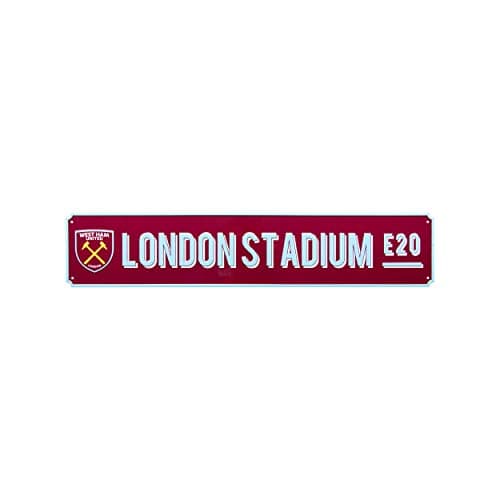 Image of Forever Collectibles UK West Ham United FC Vintage Street Sign