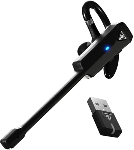 Image of Turtle Beach Recon Air Wireless Gaming Chat Communicator for PS5, PS4, iOS, Android, Windows 10 & 11 PCs, & Bluetooth Mobile Devices with Noise - Cancelling Mic – Black