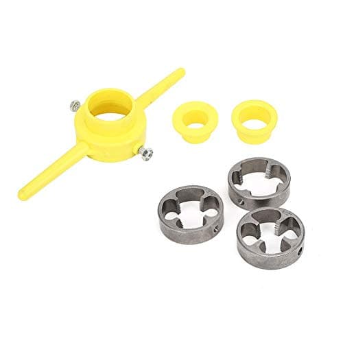 Image of High Quality PVC Pipe Die Set, NPT Standard Thread, 1/2 Inch 3/4 Inch 1 Inch 3 x Thread Molds Pipe Threading Hand Tool Kit