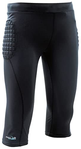 Image of Precision GK Padded Base-Layer 3/4 Pant Junior Size MB (Black)