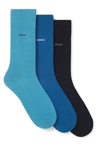 Image of BOSS Mens 3P RS Uni CC Three-pack of cotton-blend socks in a regular length