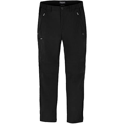 Image of Craghoppers Mens Kiwi Pro Stretch Trousers Pants, Black, 36W UK