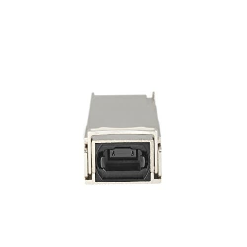 Image of StarTech.com MSA Uncoded Compatible QSFP+ Module - 40GBASE-SR4 - 40GbE Multi Mode Fiber (MMF) Optic Transceiver - 40GE Gigabit Ethernet QSFP+ - MPO 100m - 850nm - DDM (QSFP40SR4ST) , Silver
