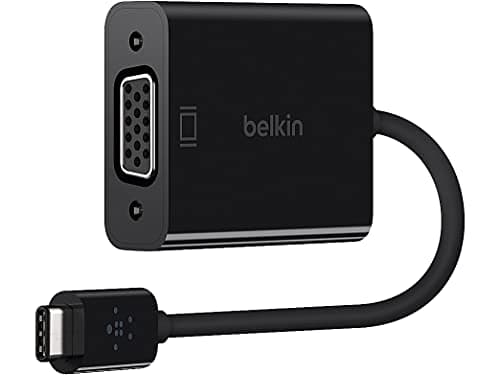 Image of Belkin USB-C to VGA Adapter - Black