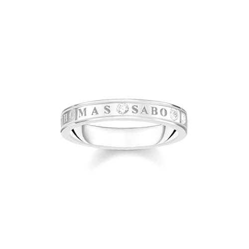 Image of Thomas Sabo Women Ring with White Stones Silver 925 Sterling Silver TR2253-051-14