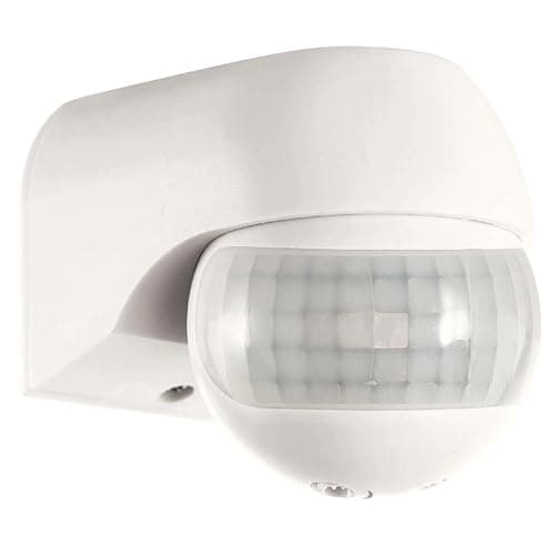 Image of Modern IP44 Outdoor PIR 180 Degree Security Motion Sensor Presence Detector - White