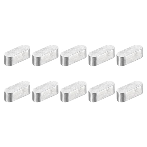 Image of sourcing map 10Pcs Round Ended Feather Key, 5x5x14mm Stainless Steel Professional Parallel Drive Shaft Key Stock for Fasteners Mechanical Industry