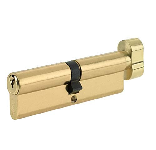 Image of Yale P-ET3030-PB - Euro Cylinder Lock - Thumbturn - 30/30 (70mm) / 30:10:30 - Brass Finish - Standard Security