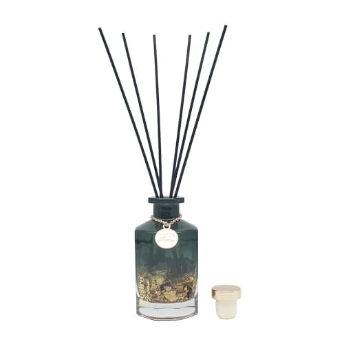 Image of Lesser & Pavey Desire Aroma 200ml Midas Verde Diffusers For Home Fragrance & Air Freshener | Aromatherapy Reed Diffuser For Stress Relief | Lovely Room Accessories Gifts For Women And Men