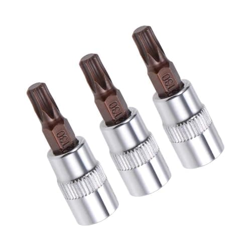 Image of TA-VIGOR 3Pcs Torx Bit Socket, 1/4" Drive x T30 CR-V Key Socket, Premium S2 Steel Bits, Torx Bit with 38mm Length for Ratchet Wrench, Torque Wrench, Slide Bar, Impact Power Drills