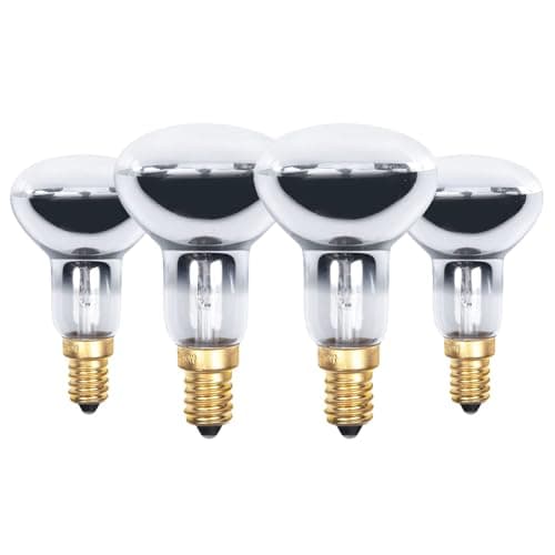 Image of Klarlight R50 E14 Reflector Bulbs 230V Dimmable Spotlight Bulbs 40W 350LM Warm White 2700K for Reflector Lamp Lava Lamp Bulb, Pack of 4