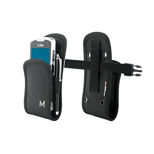 Image of MOBILIS Basic Holster for Mobile Scanner & Smartphone, Touch Computer & Cell Phone Pouch with Belt, Carrying Case Pouch, Easy Access System, Screw Holes for Forklift Fixation (Size M)