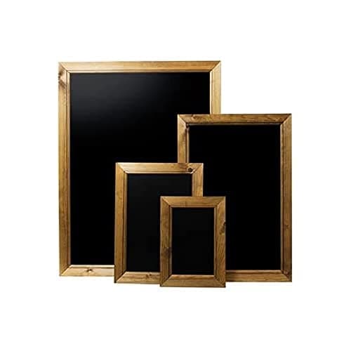 Image of Framed Chalkboard/Blackboard (83 x 63cm), Wood, Black, A1 (83 x 63 x 1.5cm)