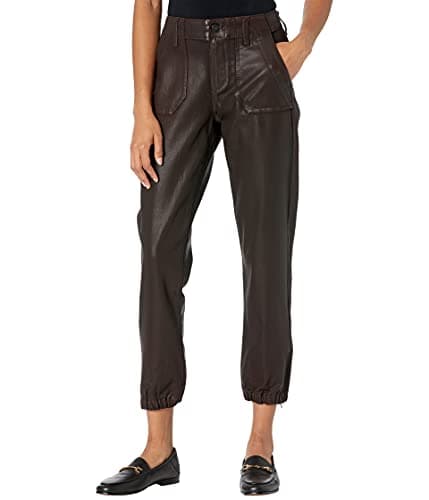 Image of PAIGE Women's Mayslie Jogger Pants, Chicory Coffee Luxe Coating, 32