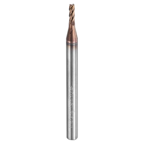 Image of sourcing map Carbide Square End Mill, 1/16" Dia TiAlN Coated 4 Flutes Milling Bit Cutter, for Hardened Steel Stainless Steel Alloy Metal, 1/8" Shank 3/16" Cut Length 1-1/2" Long HRC55
