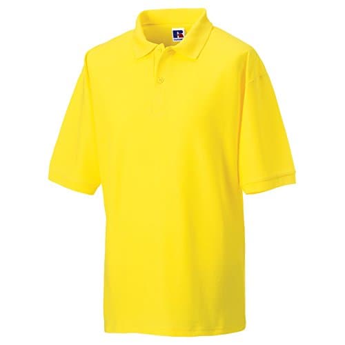 Image of Jerzees Colours Mens 65/35 Hard Wearing Pique Short Sleeve Polo Shirt (L) (Yellow)