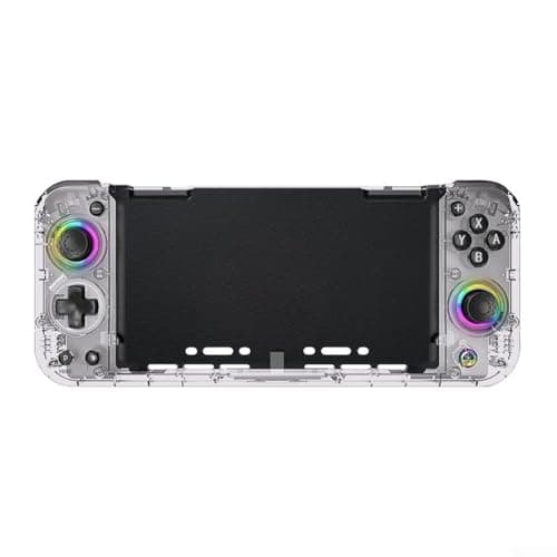 Image of Pro Wireless Controller for Nintendo Switch, Ergonomically Crafted with RGB Lights and Turbo Features to Elevate Your Gaming (transparent white)